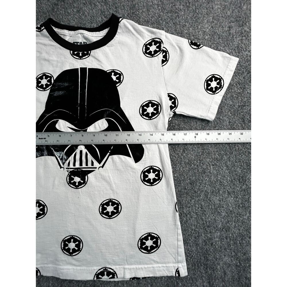Star Wars Darth Vader Imperial Symbols T-Shirt Youth Medium 10/12 White - Picture 6 of 7
